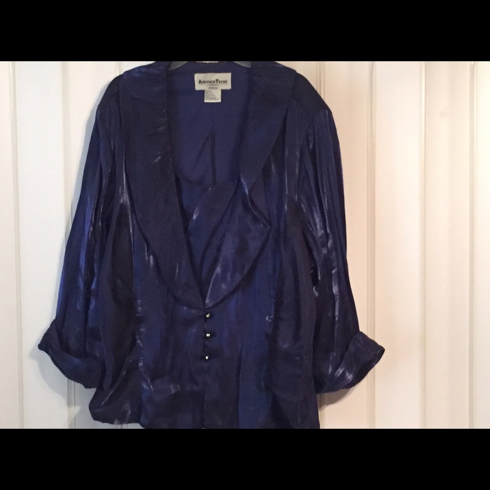 Women’s dressy formal blue top